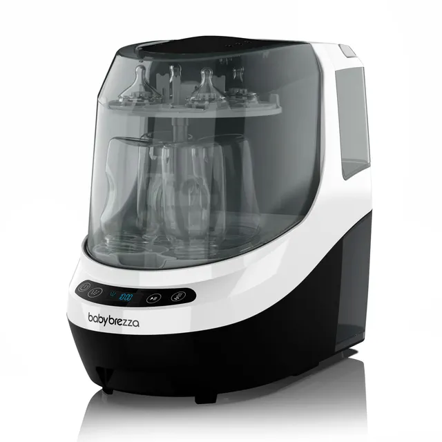 Baby Brezza Bottle Washer Pro lave-biberons noir et blanc, 4 biberons